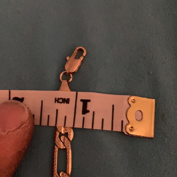 18K 24” Men's Figaro Chain Necklace - Picture 3 of 3